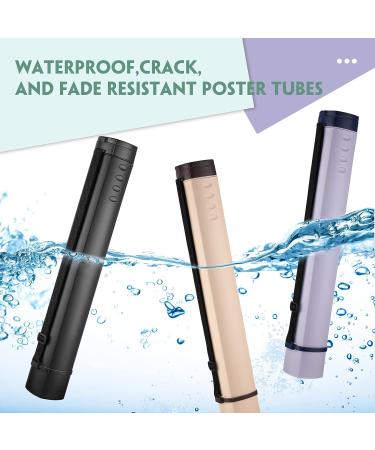 3 Pcs Extendable Poster Tubes Expand from 24.5'' to 40'' with Shoulder Strap Plastic Blueprint Holder Documents Telescoping Storage Tube for Art Drawings Drafting  Black  Beige  Violet - Buy Online on GoSupps.com