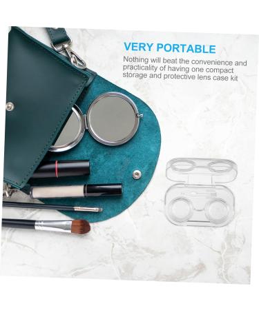 Buy Homsfou Travel Contact Lens Cases - 8-Piece Transparent Holder for Eye Care - Portable Colored Lens Box Set (3 x 7.5x4.5cm) - Buy Online on GoSupps.com