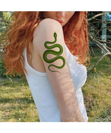 CARGEN Realistic Snake Temporary Tattoos - Waterproof Snake Tattoo Sticker for Arm & Body Art - Halloween Party Aldult Flower Tattoos - Buy Online on GoSupps.com