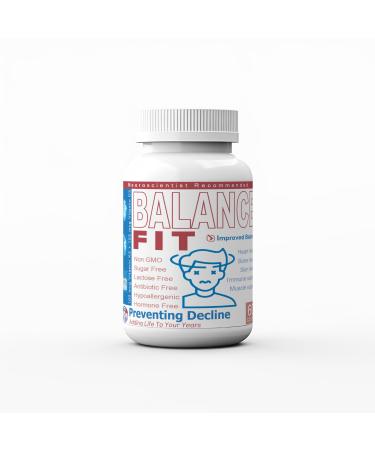 PREVENTING DECLINE BalanceFit | 100mcg Vitamin K2 + Vitamin D3 Capsules | Supports Balance and Equilibrium | 60 Capsules