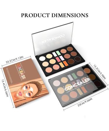 Palette of the concealer foundation concealer cream for hair 18 colors waterproof long lasting beauty contour palette for dating - Buy Online on GoSupps.com