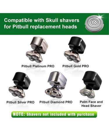 Replacement Head for Skull Shaver Pitbull Electric Shaver - 4 Pack | International Shipping - Buy Online on GoSupps.com