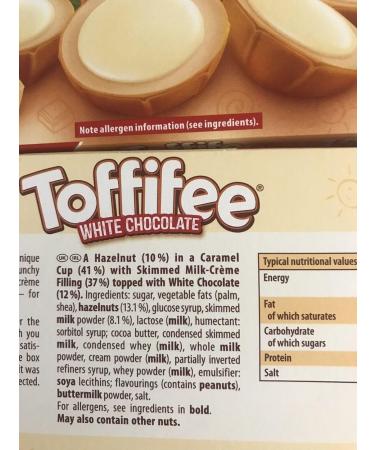 4 x Toffifee Limited Edition White Chocolate 15 Pieces 125g Share Treat Gift Hamper For Birthday Christmas Easter By Experts Supplies - Buy Online on GoSupps.com