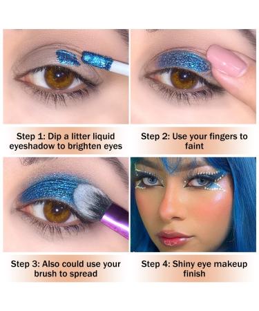 Buy Oulac Glitter Eyeshadow Liquid - Metallic Purple Vegan & Cruelty-Free Eyeliner | Smooth Shimmer Finish | 5.4g - Buy Online on GoSupps.com