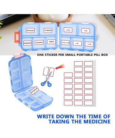 Zelvoria Medwallet - Portable Pill Organizer with 10 Compartments | Travel-Friendly 3PCS Weekly & Daily Medication Case - Buy Online on GoSupps.com