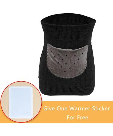 Unisex Cashmere Waist Warmer | Stretchy Thermal Kidney Support Binder - Black Medium - International Shipping Available - Buy Online on GoSupps.com