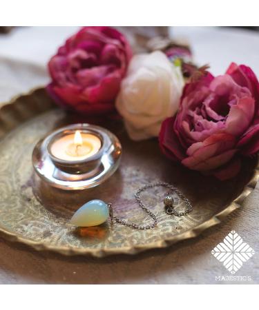 Esoteric Moonstone Pendulum - Water Drop Shape | Divinatory Radiesthesia Tool for Intuition & Insights (14g) - International Shipping Available - Buy Online on GoSupps.com
