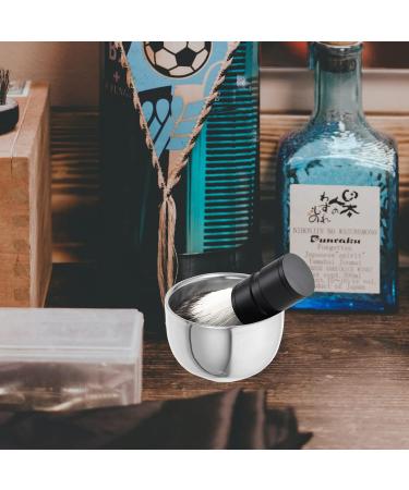 Fomiye Stainless Steel Razor Shell Shaving Cup - Large Capacity Ceramic Foam Cup for Men | Portable Shaving Essentials - Buy Online on GoSupps.com