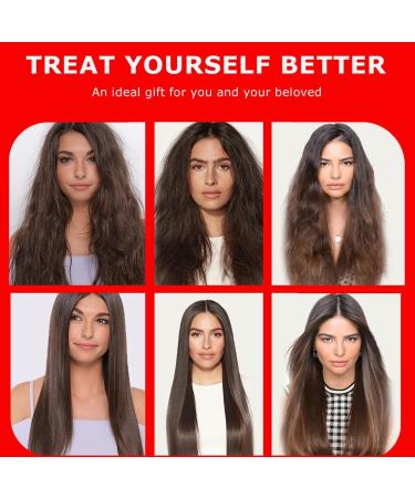 Ring Hair Straightener Comb - Dual Voltage Fast Heating Brush for Women | Black & Gold - Buy Online on GoSupps.com