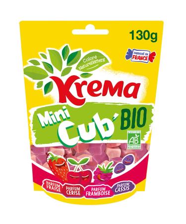 Krema Mini Cub Organic Red Fruits Candy 130g (packaging may vary)