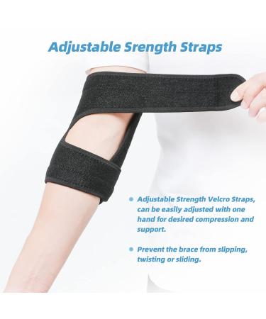 Solmyr Elbow Brace for Tennis & Golfer's Elbow - Adjustable Support Strap with Dual-Spring Stabilizer for Pain Relief & Tendinitis - Unisex - Buy Online on GoSupps.com