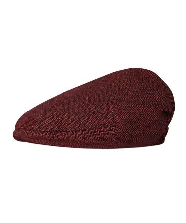 mintgreen Baby Boys Flat Cap Kids Gentleman Herringbone Tweed Newsboy Baker Boy Hat 1-2 Years Red