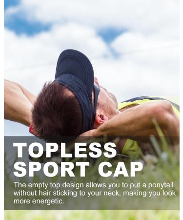 Buy Zylioo XXL Visor Cap - Sun Protection Visor for Large Heads (62cm) | Navy Blue Sports Cap - Buy Online on GoSupps.com