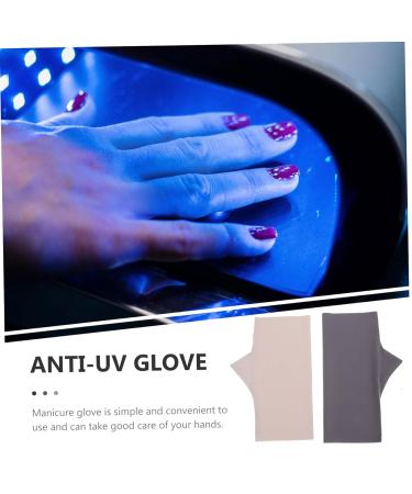 Healeved 2 Pairs Anti-uv Gloves for Gel Nails Uv Gloves for Manicure Nail Uv Protection Gloves for Women Womens Gloves Uv Gloves for Gel Manicures Nail Lamp Women's Nylon Summer - Buy Online on GoSupps.com