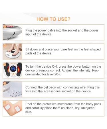 OSITO Circulatory Stimulator | Improve Blood Circulation & Neuropathy | Knee & Leg Pain Relief | 99 Intensity Levels & Remote Control - Buy Online on GoSupps.com