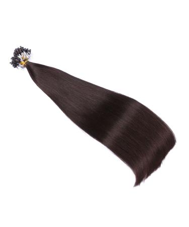Micro Ring Hair Extensions - #2 Dark Brown 50cm 250 Strands 100% Remy Real Hair Easy to Use Professional Quality - Buy Online on GoSupps.com