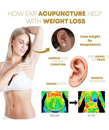 Elegant Lymphatic Drainage Slimming Earrings | Non-Pierced Acupressure Ear Cuffs for Women | Detox Pearl Ear Cuffs - 2 Pairs for Everyday Use - Buy Online on GoSupps.com