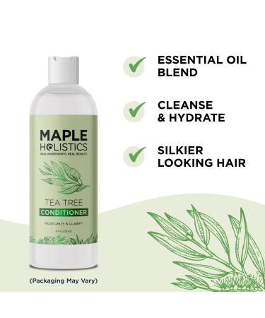 Tea Tree Oil Conditioner for Dry/Oily Hair - Sulfate-Free & Cleansing - Dry Scalp Care - 8 Fl Oz - Buy Online on GoSupps.com
