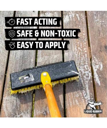 Liquid Rubber Deck & Patio Cleaner - Fast Acting Outdoor Surface Cleanser (1 Gallon) | Eco-Friendly Effective & Easy to Use - Shop Internationally - Buy Online on GoSupps.com