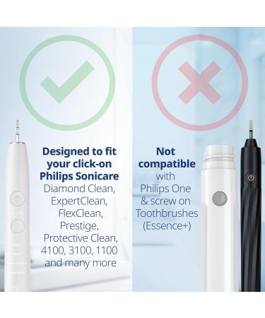 Philips Sonicare Compatible Toothbrush Heads - Hard Replacement Heads for Intense Cleaning - HX7038 - 8 Pack - Buy Online on GoSupps.com