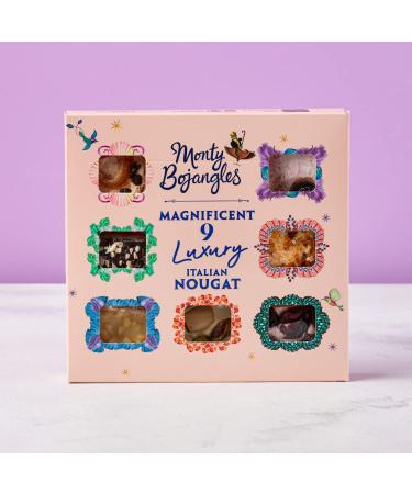 Monty Bojangles Magnificent 9 Nougat Gift Box - Luxury Italian Nougat Assortment 135g - Buy Online on GoSupps.com