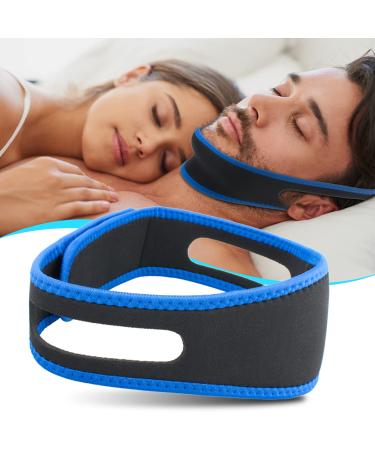 Anti Snoring Devices 2023 New Anti Snoring Chin Strap Effective Snore Chin Strap for Men Women Adjustable and Breathable Anti Snore Devices Snoring Reduction Stop Snoring Aids for Better Sleep