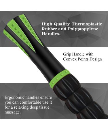 Muscle Roller Stick for Athletes - Relieve Soreness & Tightness - Green/Black - Buy Online on GoSupps.com