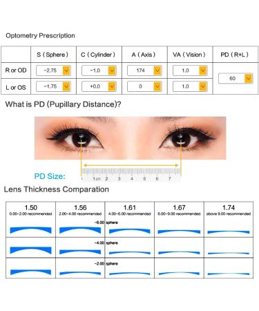 Shinu Anti Blue Light Glasses - Short-sighted Memory Metal Computer Glasses NS3110 C6 Black & Orange - Protect Your Eyes Online - Buy Online on GoSupps.com