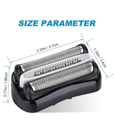 Buy Series 3 32B Replacement Shaver Head - Compatible with Braun S3 Models - 2 Pack - Buy Online on GoSupps.com