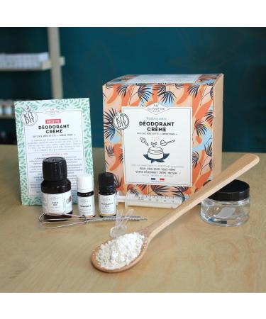 MY COSMETIK - DIY gift box - Cream deodorant - 100% natural and gentle perfectly suited to sensitive skin - Composed of 82% active ingredients - Recipe + ingredients! - Made in France - Buy Online on GoSupps.com