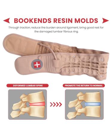 Siaosi Back Decompression Belt - Lumbar Support Waist Bandage for 29-49 Waist | Spinal Traction Extender | Perfect Gift - Buy Online on GoSupps.com