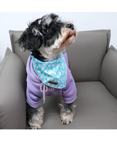 Lionet Paws Easter Dog Bandana Triangle Scarf for Small Medium & Large Dogs | Blue Rabbit Design - Buy Online on GoSupps.com
