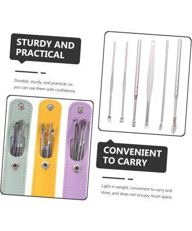 6 Sets Ear Wax Removal Tool Kit - Stainless Earpick & Ear Massager for Gentle Ear Wax Cleaning - Buy Online on GoSupps.com