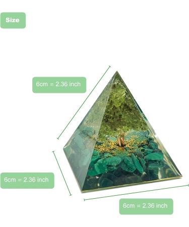 Moonstone Crystal Orgone Pyramid - Chakra Healing Energy Tower with Flower of Life Design - Buy Online on GoSupps.com