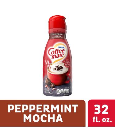 Coffee Creamer Bundle: 2 x 32 fl oz Coffee Mate Peppermint Mocha Creamer + CureCor Recipe Card - Buy Online on GoSupps.com