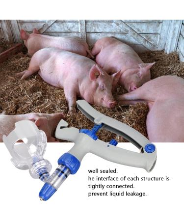 Ayayu 5ml Veterinary Continuous Syringe Injector with Vaccine Bottle - Livestock Cattle Chicken Sheep Pig | Self-Refill - Buy Online on GoSupps.com