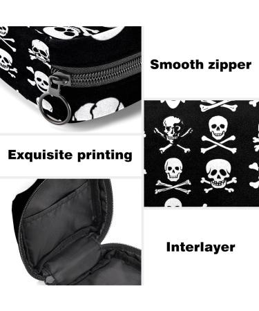 Guantierendiy Sanitary Napkin Storage Bag Portable Period Bag for Women Teen Girls Skull Print Pattern Menstrual Cup Pouch Nursing Pad Holder (Multicolor) Color 7 - Buy Online on GoSupps.com