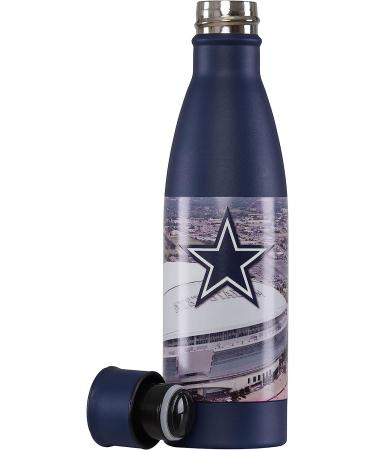 FOCO Dallas Cowboys 18oz Stainless Steel Water Bottle - Official NFL Team Logo | Team Color Metal Bottle - Buy Online on GoSupps.com