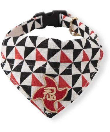 Necoichi Ninja Cat Bandana Collar - Black | Stylish and Adjustable for Your Feline Friend - Buy Online on GoSupps.com