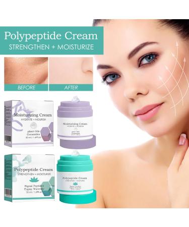 Crsetmyth Moisturizing facial cream 50 ml Anti Aging day cream Moisturizing facial cream Natural facial cream Beautifying facial cream reduces feelings of tension & dryness areas purple - Buy Online on GoSupps.com