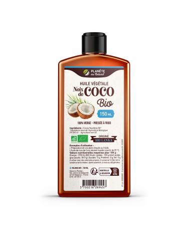 Organic Coconut Oil 150 ml - 100% Virgin - Natural Planet