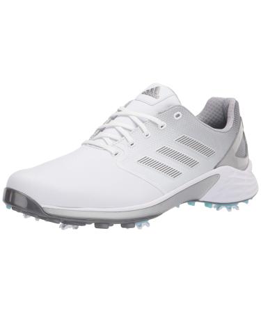 adidas Men's ZG21 Golf Shoe 9.5 White/Silver/Silver