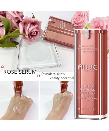 AILKE Brightening Skin Care Set Reduce Dark Spots Moisturizing Clean Skin With Vitamin C Sodium Hyaluronate Rose Oil Skin Radiant Kit For Women Men - Buy Online on GoSupps.com