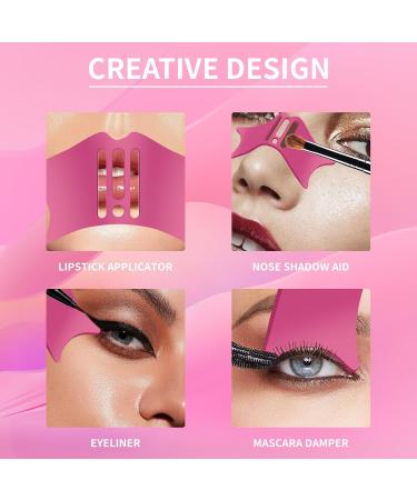Silicone Nose Contour Eyeliner Stencils - Reusable Makeup Tool for Quick Application | Beginner-Friendly Nose Shadow & Winged Eyeliner Guide - Buy Online on GoSupps.com