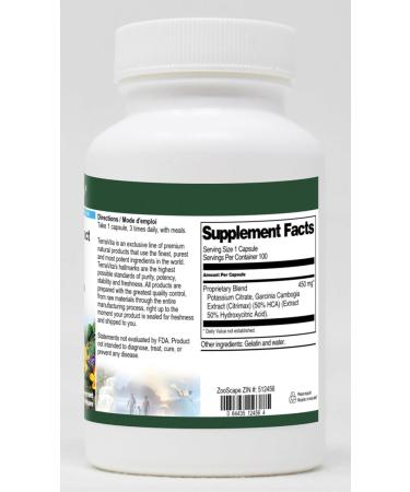 Garcinia Cambogia Extract 450mg - 50% HCA & Potassium - 100 Capsules for Weight Loss | International Shipping - Buy Online on GoSupps.com