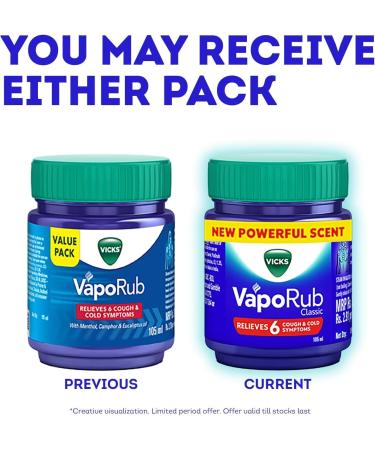 KRUM Vicks Vapo Rub - Ointment for Cold Relief - 100g (Imported) - Buy Online on GoSupps.com