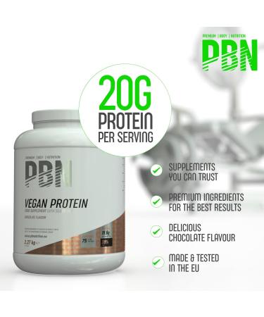 PBN Vegan Protein Chocolate 2.27kg Jar - Premium Body Nutrition - Buy Online on GoSupps.com