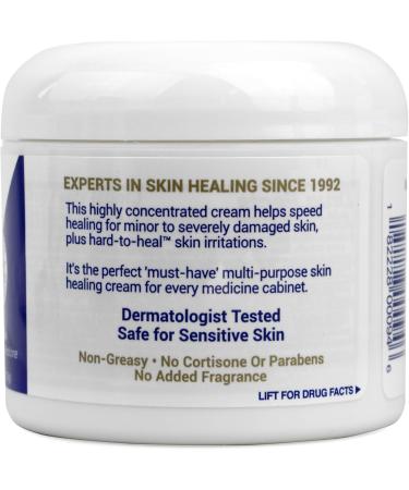 TriDerma Intense Fast Healing Cream - Quick Relief for Rashes Cuts & Scrapes | Value Pack of 2 x 4 oz Jars - International Shipping Available - Buy Online on GoSupps.com