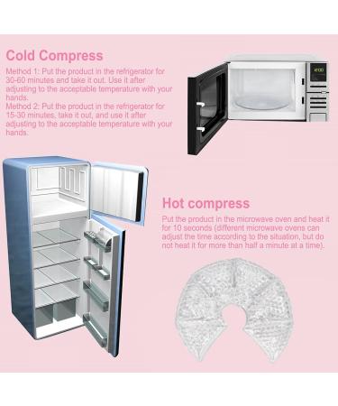 2-Part Breast Packs with Soft Covers - Hot Cold Gel Pads for Relaxation Pain Relief & Increased Milk Production | International Shipping - Buy Online on GoSupps.com