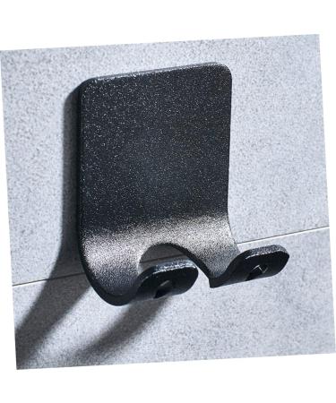 Osaladi 12-Pc Razor-Free Bathroom Hooks | Decorative Wall Hook for Cabinets | Child-Safe Aluminum | Black | Efficient Space-Saving Solution - Buy Online on GoSupps.com